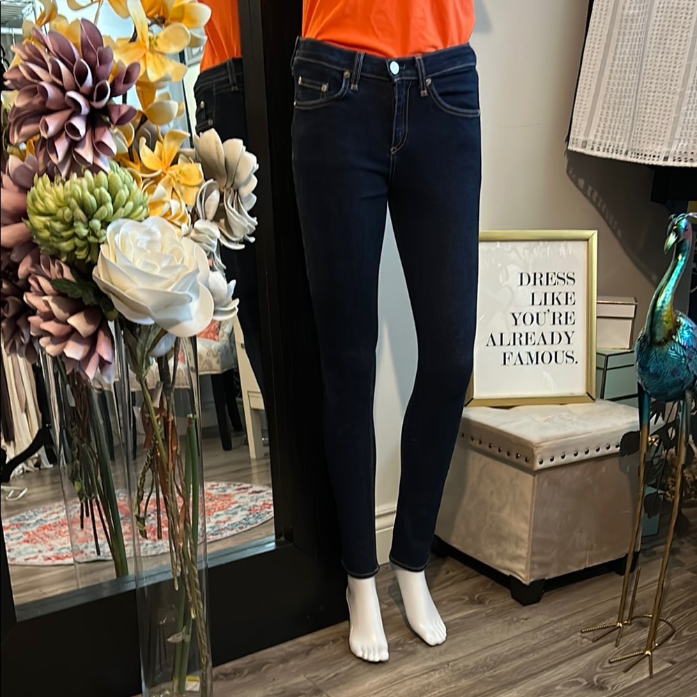 rag & bone Blue Skinny Jeans with Modern Fit